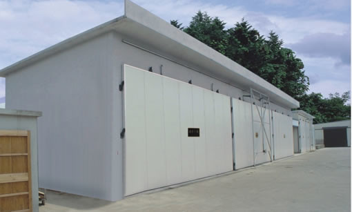 60m3 Woodworking Spray Booth H4.4m Lumber Dry Kiln Civil Construction Shell