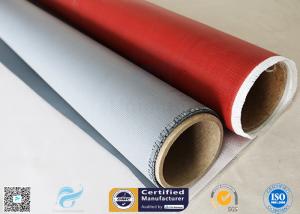 Wholesale IMO Testing Fireproof 510g Silicone Coated Fiberglass Fabric 1*50m Welding Curtain from china suppliers
