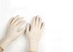 Hospital / LaboratoryPurple Color Disposable Medical Gloves Natural Latex