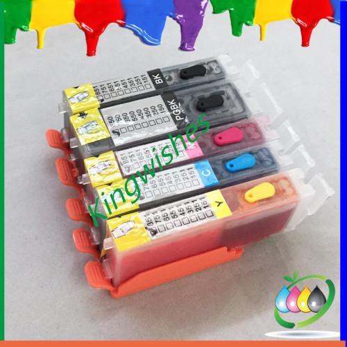 Quality 5 color ink cartridge for Canon BCI-350 BCI-351 refillable cartridge with chip for sale