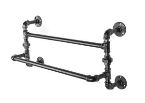 Wholesale Casting Industrial Pipe Coat Rack Fixture Set For Kitchen / Bath Hanging from china suppliers
