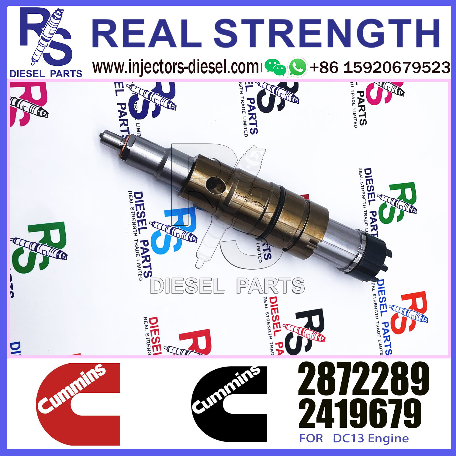 DCEC ISX15 engine parts diesel fuel injector 2872544 2872289