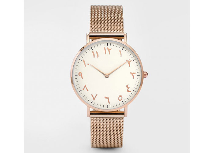 Custom Logo Accepted Arab Cultural Souvenirs , Arabic Numerals Quartz Watch