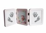 Wooden Baby Hand And Footprint Picture Frame Customized Baby Photo Album