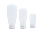 HDPE 30ml 60ml 100ml Portable Travel Bottle Set OD 33.25mm Flip Cap Squeezable