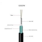 Outdoor Duct Aerial Single Mode G652D Fibre Optical Cables GYXTW Armoured 2 4 6