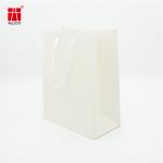 Custom Logo Gift Bag Glossy Clothes Retail Shopping Paper Bags With Rope Handles