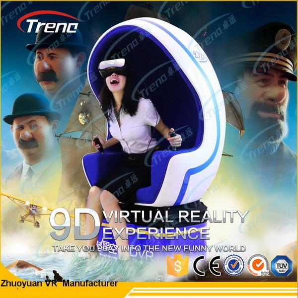 Blue Gun Shooting 9D Virtual World Simulator， 360 Degree Film Camera For Tourist