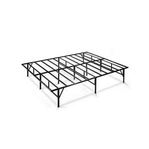 Wholesale Space Saving Heavy Duty Metal Frame Folding Metal Bed Frame Queen with Customized Logo from china suppliers