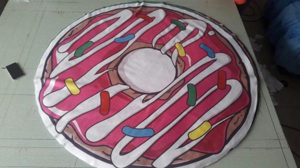 microfiber beach towel round donut beach towel watermelon shaped round beach