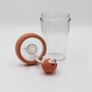Wholesale Eco Friendly 430ml Plastic Straw Water Bottle Custom Wide Mouth from china suppliers
