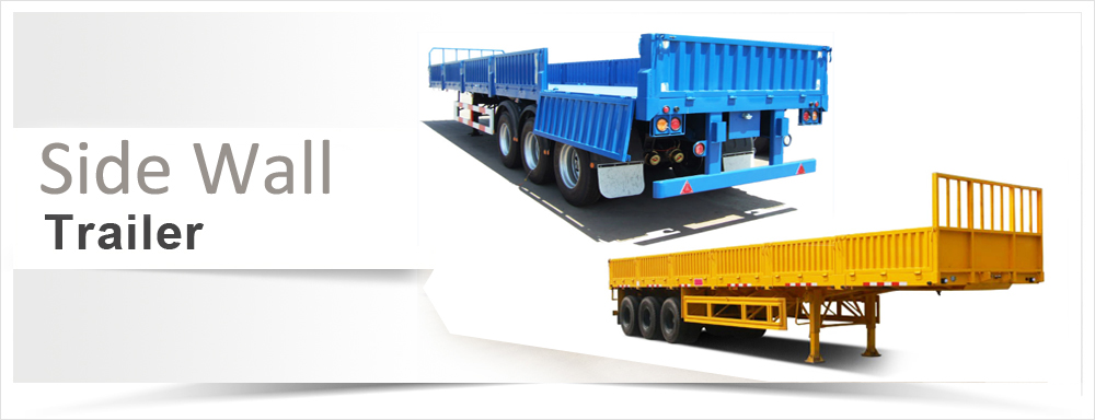 Sturdy AOTONG Cargo Board Semi Trailer with Side Tailgate and Durable Mechanical Parts