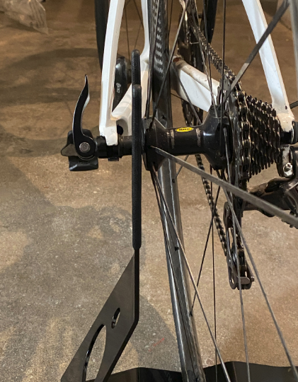 Black Bicycle Floor Type Hub Storage Mount Rear Parking Rack Stand for Work Process