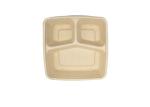9 inch Outdoors Takeaway Food Containers Disposable Lunch Biodegradable