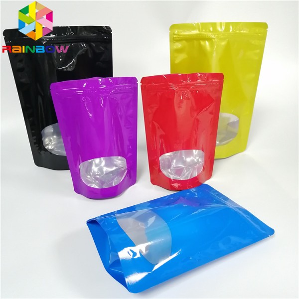 Mini Aluminum Foil Pouch Packaging Stand Up k Recyclable Candy Sugar Applied