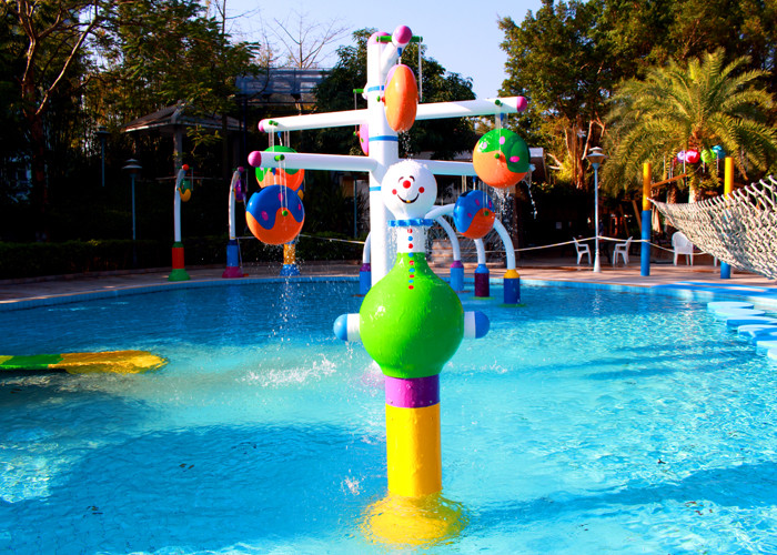 Summer Outdoor Water Playground , Commercial Swimming Pool Play Equipment