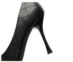 8668-3 Korean style fashion pointed shallow mouth high heels bowknot net red