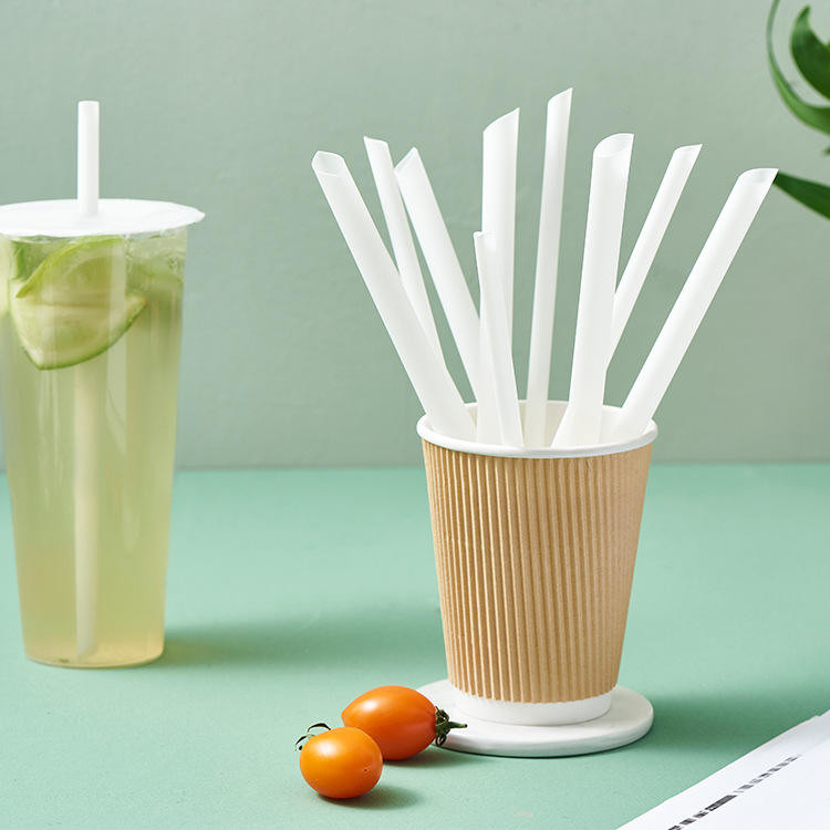 Customizable CPLA Compostable Straws 6*230mm Environmental Protection