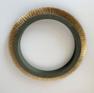 Wholesale Finshing Stenter Machine Parts Stentex Textile Brush Whees Copper Hair Nylon Plastic Body Green Color from china suppliers