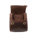 Vegan Real Leather Single Watch Winder Box Display Holder One Slot Watch Case