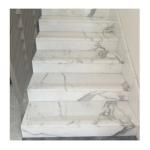 Popular White Marble Stairs Step Riser Natural Stone for Upstair Interior