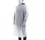 China factory cheap sale high quality disposable cpe isolation gown blue for pet