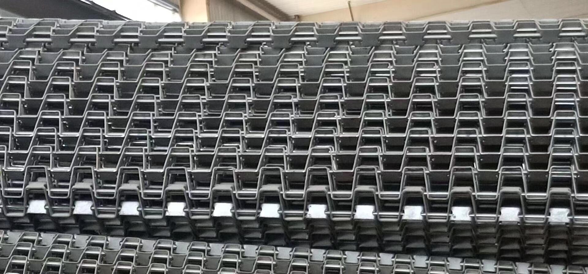 Heavy Load Flat Wire Conveyor Belt , Honeycomb Conveyor Belt 201 Stainless Steel