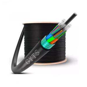 Wholesale 12 24 36 48 72 96 144 Core Aerial Outdoor Overhead Single Mode G652D Armored Fiber Optic Cable GYTS from china suppliers