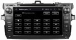 Ouchuangbo autoradio DVD stereo navi Toyota Corolla 2007-2011 3G wifi bt MP3