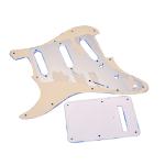 3Ply 11 Holes SSS Electric Guitar Pickguard Blue Sky Scratch Plate Back Plate
