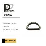 Black Ancient Silver metal d rings Clothing Buckles Trims Standard Size 1.5cm ~