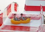 Thrilling Giant Aqua Park Equipment Fiberglass Boomerange Water Slide for Kids