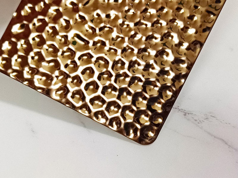SUS 304 316 316L stainless steel stamping water wave and honeycomb patterns stainless steel 3d texture