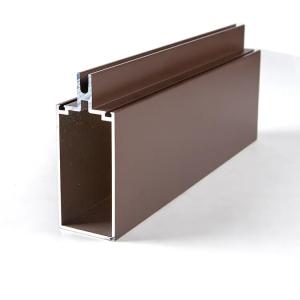 Wholesale wood grain Glazed Aluminum Curtain Wall Framing Thermal Break from china suppliers