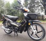 Gasoline Fuel 110cc Cub Motorcycle Max Speed 85km/H With Basket Black Color