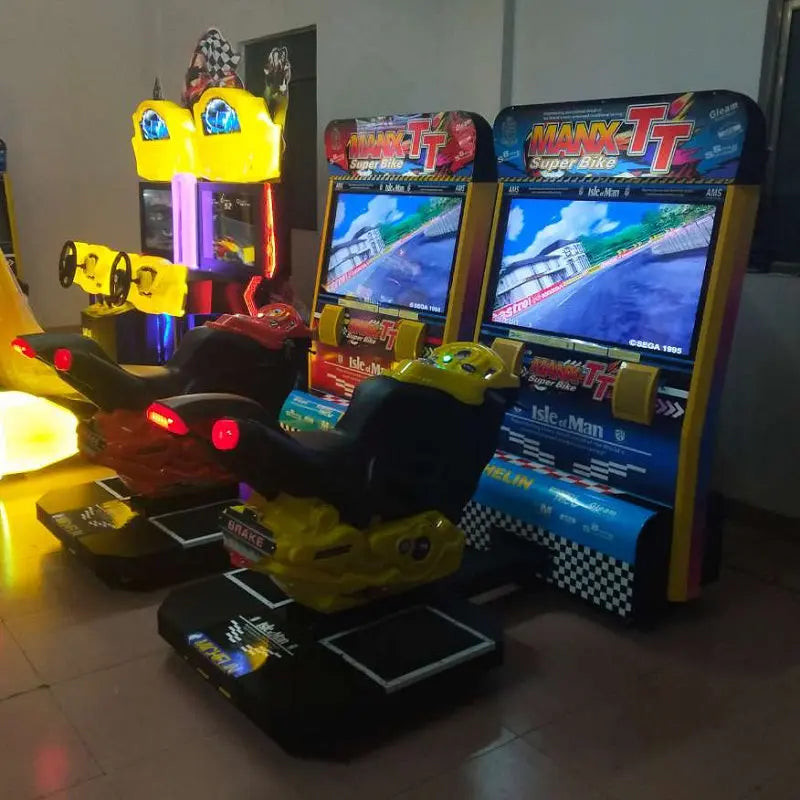 42 Inch Display Classic Moto Bike Racing Game MANX TT Motor Racing Game