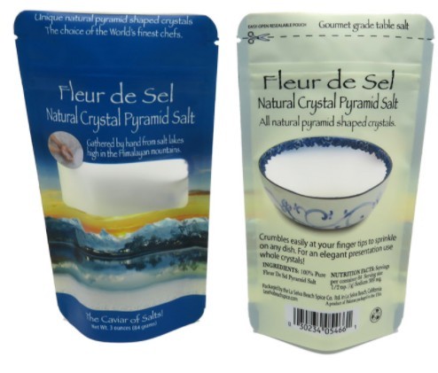 Small plastic bag doypack zip lock stand up mayler salt/pepper/cinnamon/curry powder spice bag packaging