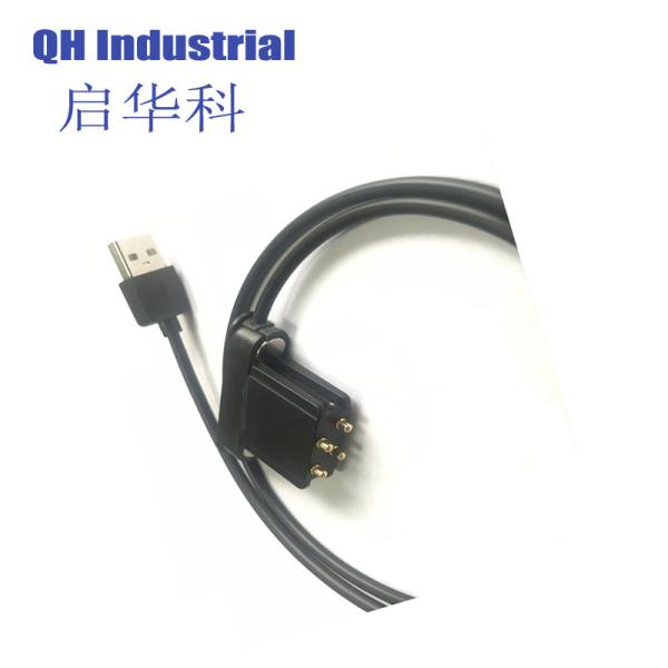 4Pin Greece Telecom Connector 4Pin Pogo Pin Magnetic Connector 4Pin Pogo Pin