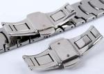 Solid Band 316L Stainless Steel Watches , Black Face Watch PVD Plating