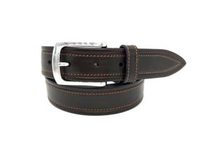 Wholesale Orginal Male Leather Dress Belt 3.5cm Width Single Prong Buckle Corrosion Resistance from china suppliers