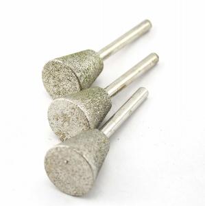 Wholesale 25mm Inverted Cone Diamond Burr Bits Masonry Carving Tools For Gem Stone from china suppliers