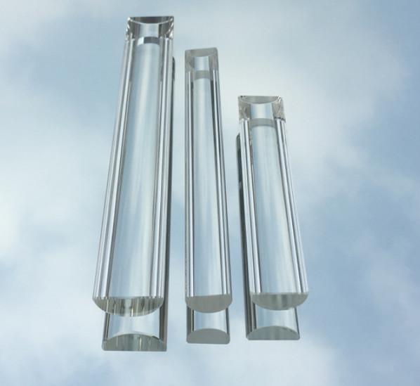 K9 Optical Glass Semi-Cylindrical Light Guide Rod