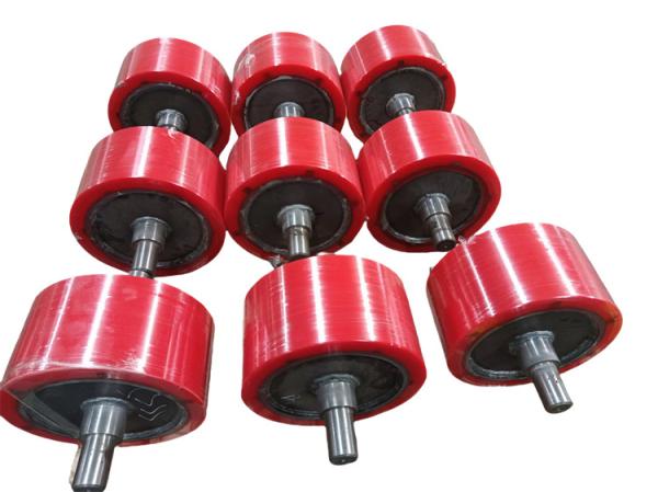 90 A Shore Hardness PU Polyurethane Coated Wheels Wear Resisting For Transmissio