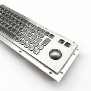 Wholesale IP65 / IK07 Industrial Waterproof Keyboard With Stainless Steel Trackball from china suppliers