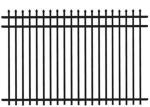 Heavy Duty Privacy Steel Tubular Fencing Residential Spear Top Panels