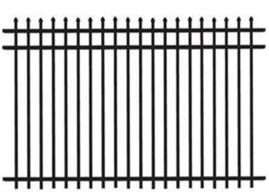 Wholesale Metal Wrought Iron Garrison Fence Panels Press Top Galvanized 1.8m Height from china suppliers