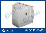 Telecommunication Base Station Cabinet , Outdoor Electrical Cabinets Two Bay