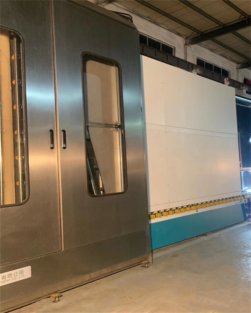 High Speed Vertical Glass Washing Machine Air Drying Machine Frequency Control