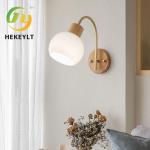 Nordic Solid Wood Wall Light Simple Creative Porch Light Stairs Aisle Bedroom