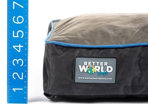 Suede Water Resistant Shredded Memory Foam Dog Bed